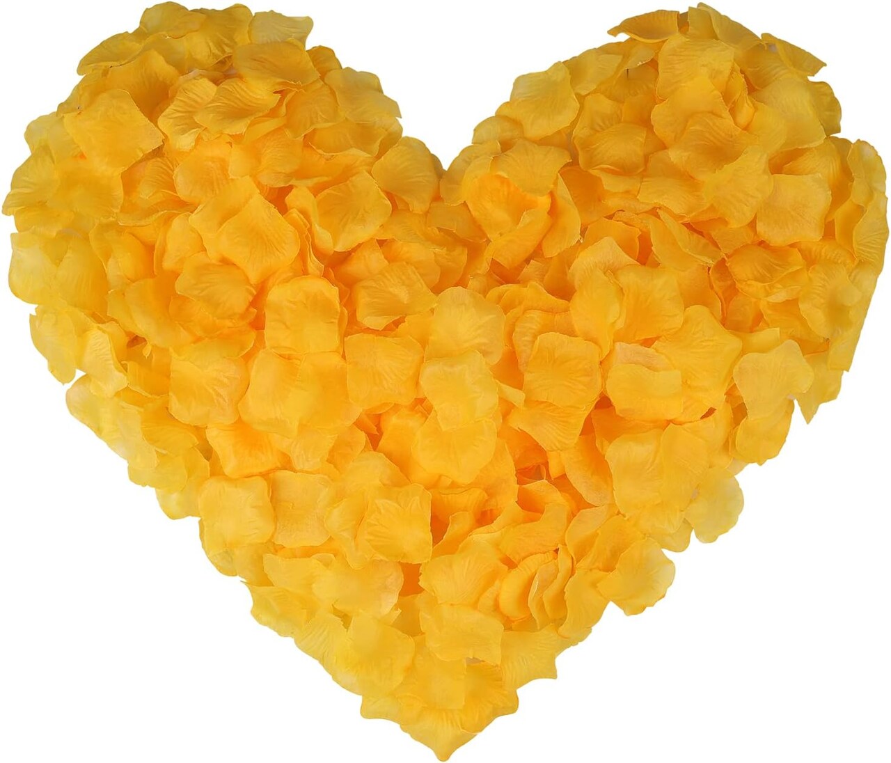 1000 Pcs Royal Yellow Rose Petals, Artificial Flower Petals, for Romantic Night, Wedding, Event, Party, Valentine Decor